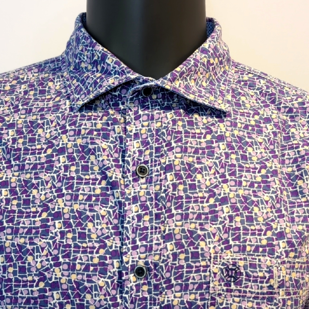 Fellows United Purple Patterned Shirt